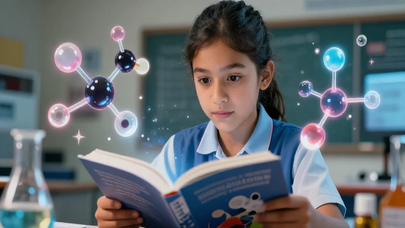 Domina la química de secundaria con nuestro libro completo y ejercicios resueltos 4 Estudiante mexicano estudia química con realismo y enfoque
