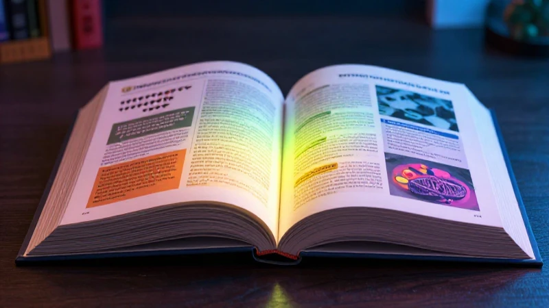 Libro de referencia académica moderno y brillante