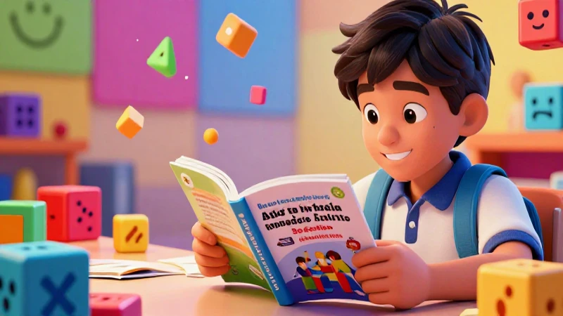 Ilustración educativa para libro de español