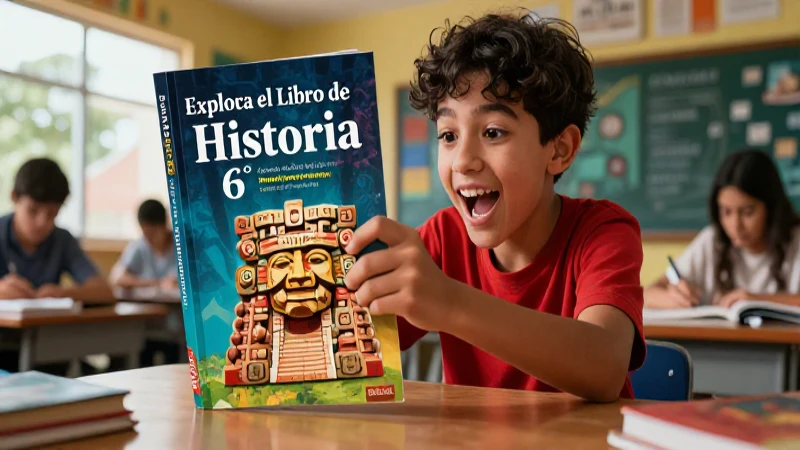 Explora el Libro de Historia 6° Grado de SEP: ¡Aprende y disfruta la historia con pasión! 4 Estudiante explora historia mesoamericana SEP