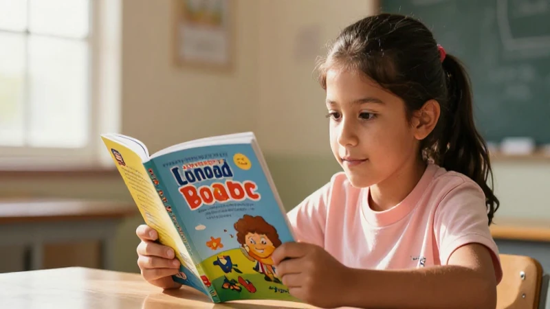Niño mexicano curioso con libros y luz cálida