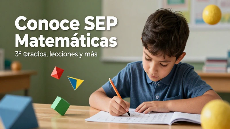 Ilustración vibrante de matemáticas y aprendizaje
