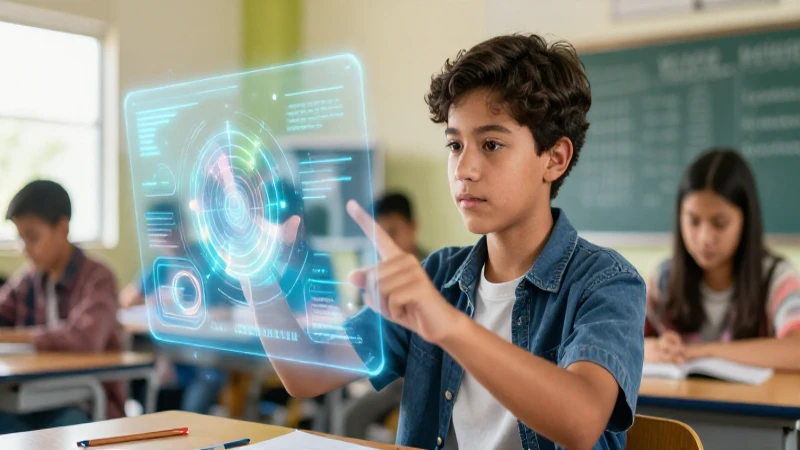Aprende tecnología en secundaria con Santillana: descarga gratis PDF 4 Joven mexicano usa tecnología holográfica en clase