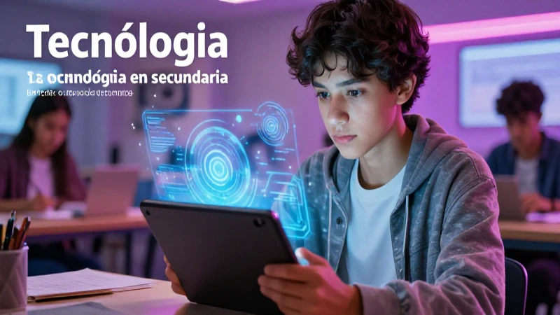 Aprende tecnología en secundaria con Santillana: descarga gratis PDF 3 Tecnología y aprendizaje en la educación secundaria
