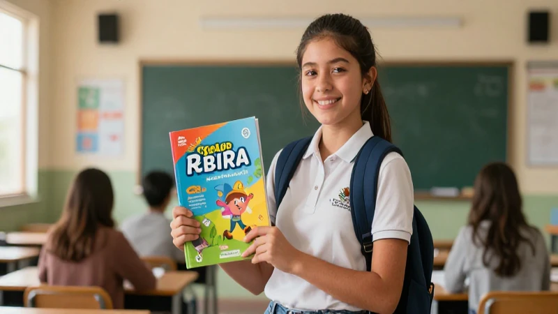 Aprende más con el Libro de Lengua Materna 3er grado de Telesecundaria 3 Estudiante mexicano con libro y estilo moderno