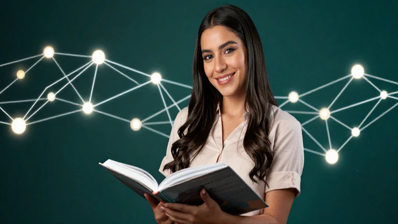 Joven mexicana en entorno educativo profesional