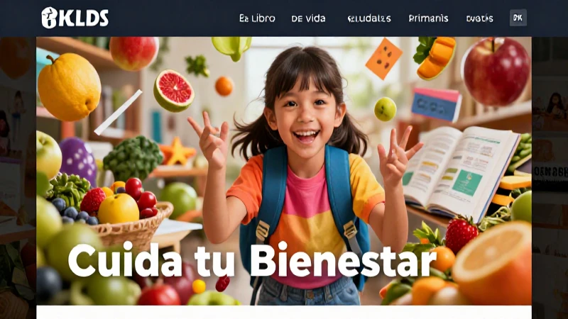 Libro gratis de salud para niños con ilustración vibrante