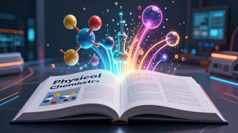 Libro vibrante de Química con estética moderna