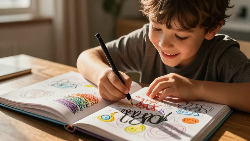 Los libros de garabatos estimulan la creatividad infantil