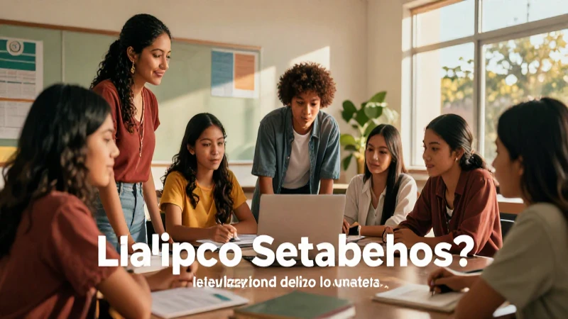 Estudiantes mexicanos colaboran en un ambiente educativo moderno y vibrante