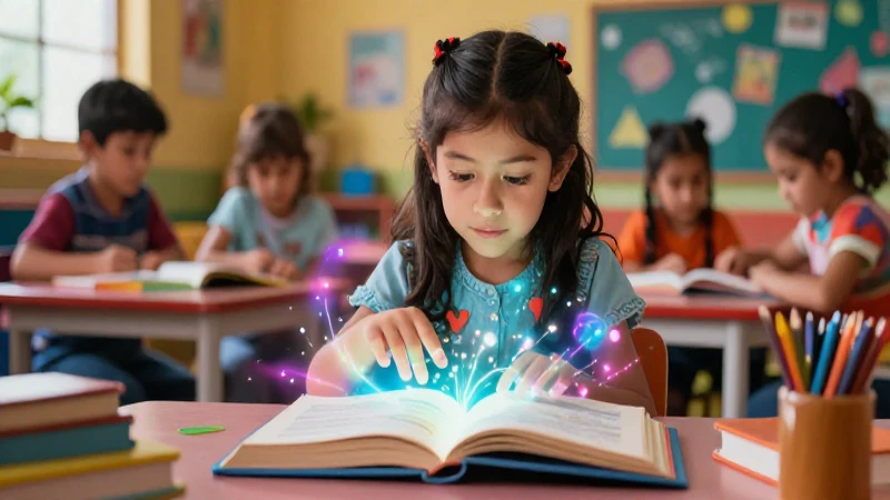 Conoce el Libro Mágico Preescolar que encantará a tus pequeños 3 Niño mexicano mágico con libro luminoso