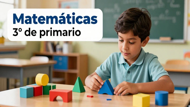 Descarga gratis el libro de matemáticas 3º de primaria en formato PDF 6 Estudiante mexicano aprendiendo formas matemáticas