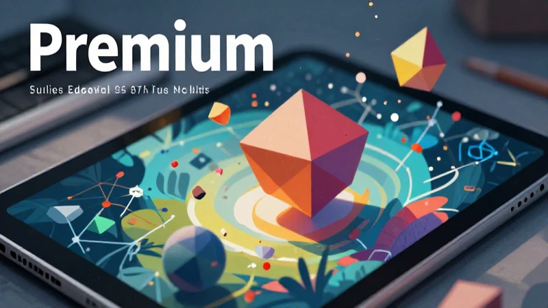 Portada de revista educativa con conceptos matemáticos abstractos
