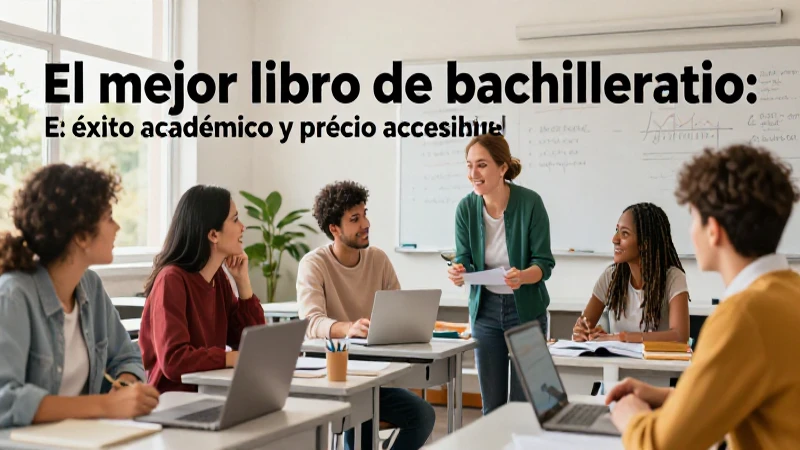 El mejor libro de bachillerato: éxito académico y precio accesible 4 Ilustración vibrante de profesores y estudiantes en México