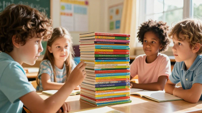 Fotografía educativa vibrante en aula soleado