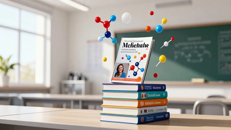 Ilustración vibrante de química académica