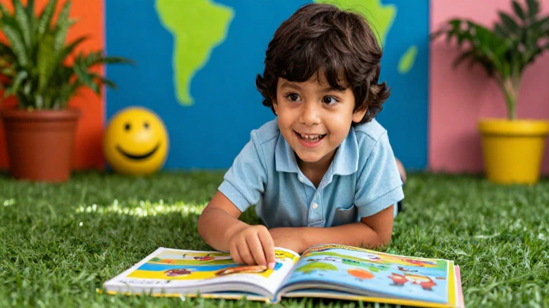 Libro Revuela Preescolar: Desarrollo y diversión garantizados 3 Niño mexicano alegre en libro vibrante de aprendizaje