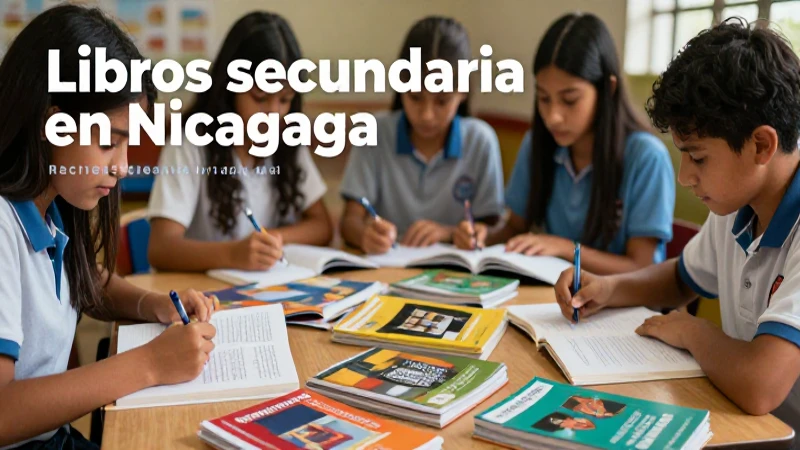 Libros de secundaria apoyan el aprendizaje en Nicaragua