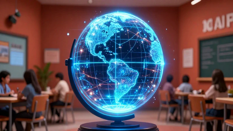 Orbe de conocimiento en entorno educativo mexicano moderno