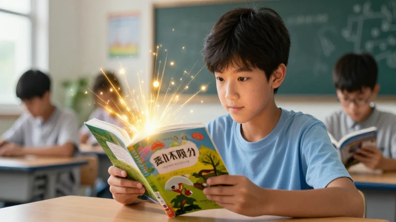 Estudiante brillante enfocado en conocimiento