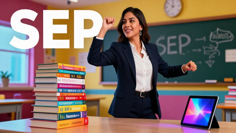 Descarga gratis el Libro SEP en formato PDF y facilita tus estudios 5 Educadora mexicana moderna con materiales educativos vibrantes