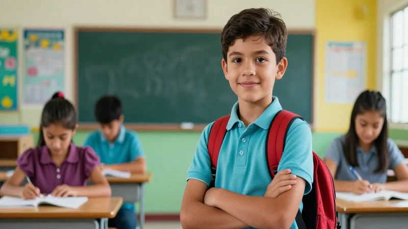 Mejora tu rendimiento académico con respuestas del Libro SEP 6to grado 5 Estudiante brillante en moderna aula con alta calidad