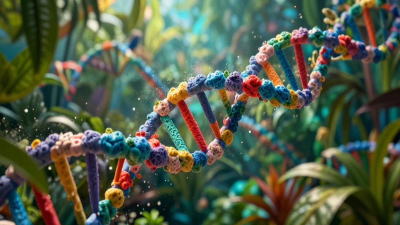 Aprende biología: Conoce los secretos de la Biología 1 en "Travesías Secundaria" 4 ADN y naturaleza vibrantes en ilustración detallada
