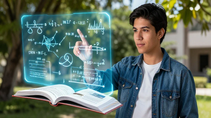 Estudiante interactúa con física holográfica moderna