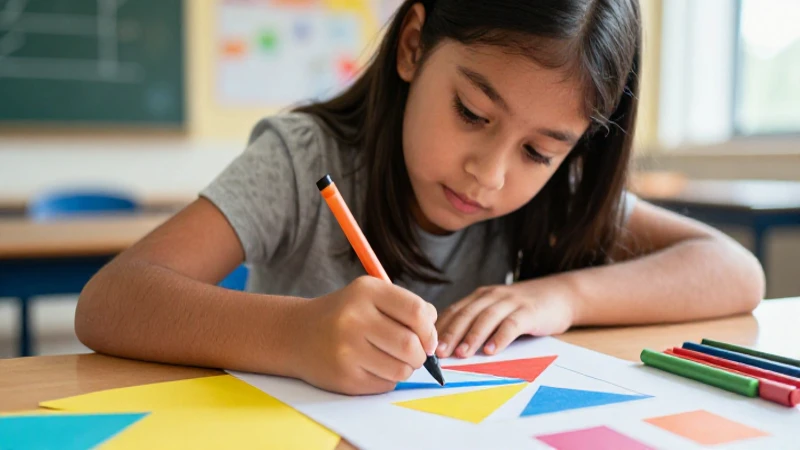 Desarrolla habilidades creativas con Trazos Preescolar: Aprende a dibujar divirtiéndote 3 Joven estudiante mexicano dibuja formas geométricas con crayones