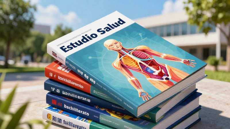 Selección visual de libros de ciencias para bachillerato