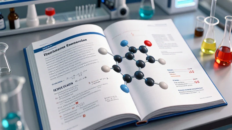 Ilustración detallada de química y ciencia mexicana