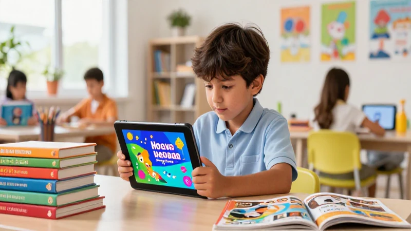 Estudiante aprendiendo en un espacio educativo moderno