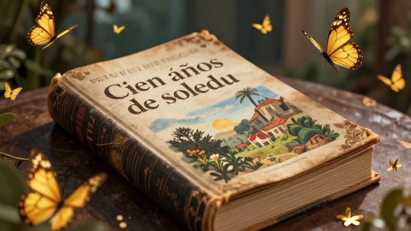Revive los clásicos escolares inolvidables: Libros que marcaron generaciones 4 Libro antiguo mágico con mariposas doradas