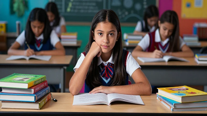 Guías de libros de bachillerato científico: éxito académico garantizado 4 Estudiante mexicana enfocada en el éxito académico