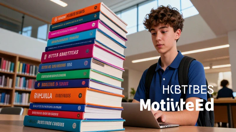 los mejores libros para el éxito académico en bachillerato en Ecuador 3 Estudiante brillante en entorno académico moderno