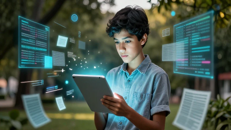 Joven mexicano aprendiendo digitalmente