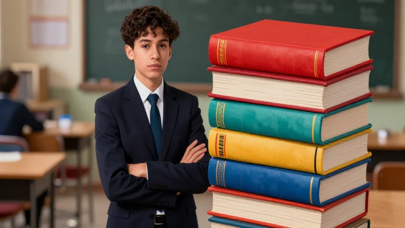 los mejores libros de bachillerato: lecturas obligatorias y complementarias según el Ministerio de Educación 5 Ilustración detallada de estudiante mexicano moderno