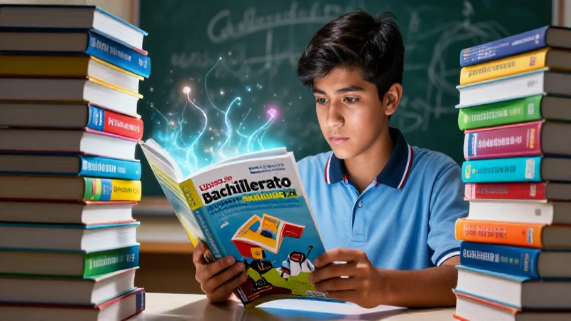 Libros de bachillerato guían el éxito académico en 2023