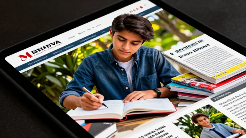 Estudiante motivado con éxito académico