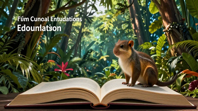 Conoce los mejores libros de ciencias naturales para 3º grado: ¡conaliteg te ofrece la mejor selección! 4 Ilustración educativa de fauna tropical vibrante