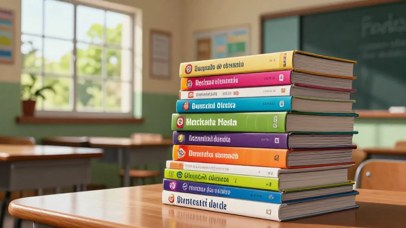 Libros educativos modernos en luz natural brillante