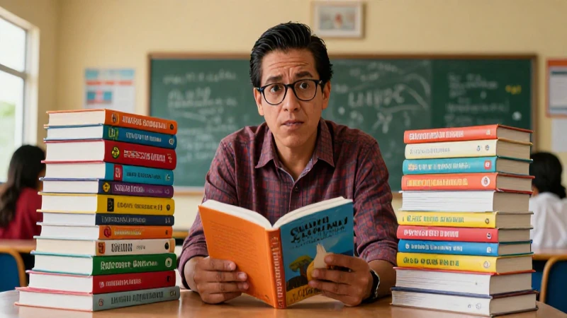 Conoce los mejores libros de aliteg para docentes 3 Educador mexicano apasionado con libros en aula moderna
