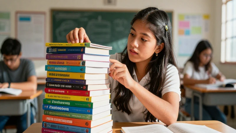 Estudiante mexicano vibrante en aula moderna
