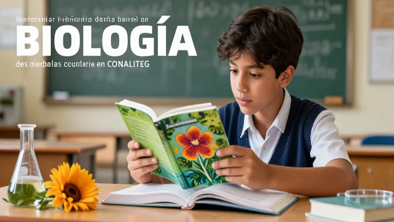 Descubre los mejores libros de biología para CONALITEG