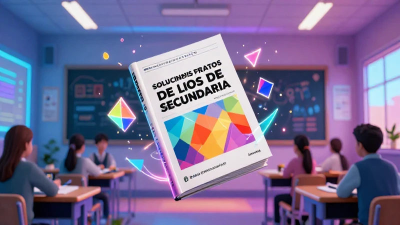 Diseño vibrante de portada para soluciones educativas