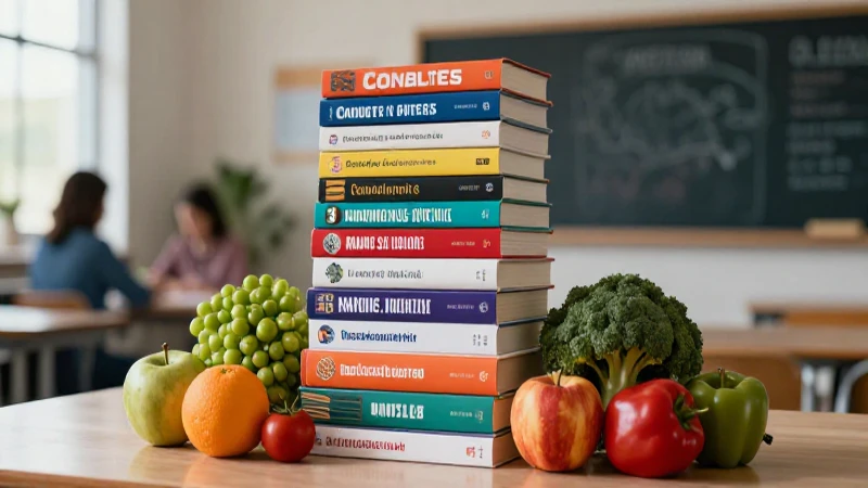 Conoce los mejores libros para una vida saludable con Conaliteg 4 Libros de nutrición y comida saludable en un salón moderno
