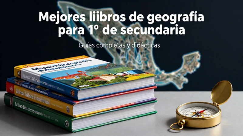 Mejores libros de geografía para 1º de secundaria: guías completas y didácticas 4 Geografía educativa, diseño premium y editorial