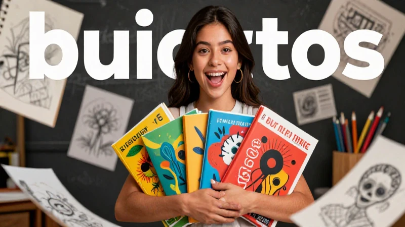 Libros de artes visuales para 2º secundaria: desata tu creatividad 3 Estudiante mexicano artístico presenta libros vibrantes