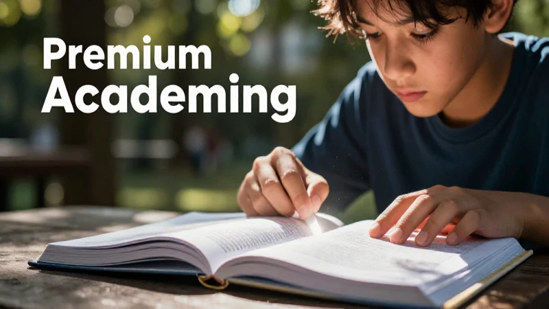 Estudiante concentrado con ideas brillantes en un libro