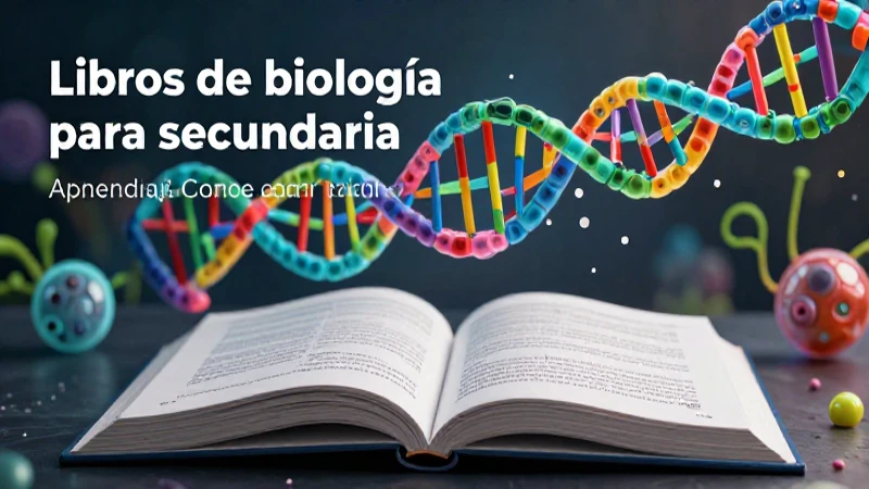 Ilustración 3D de biología moderna y vibrante